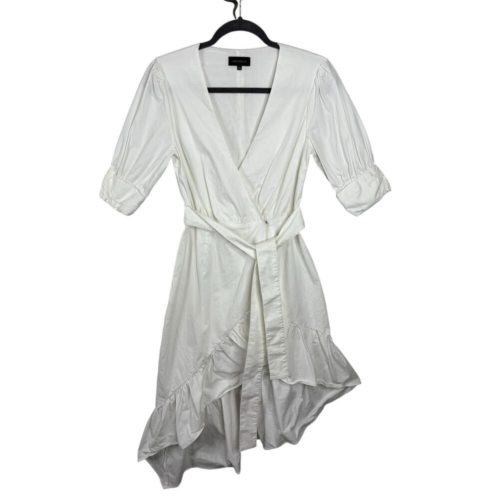 Majorelle Delilah Midi Wrap Dress Ruffle Boho Romantic Party Formal Graduation S
